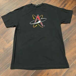 Vintage Antigua Graphic T-shirt Men’s Size Large Black Crew Neck